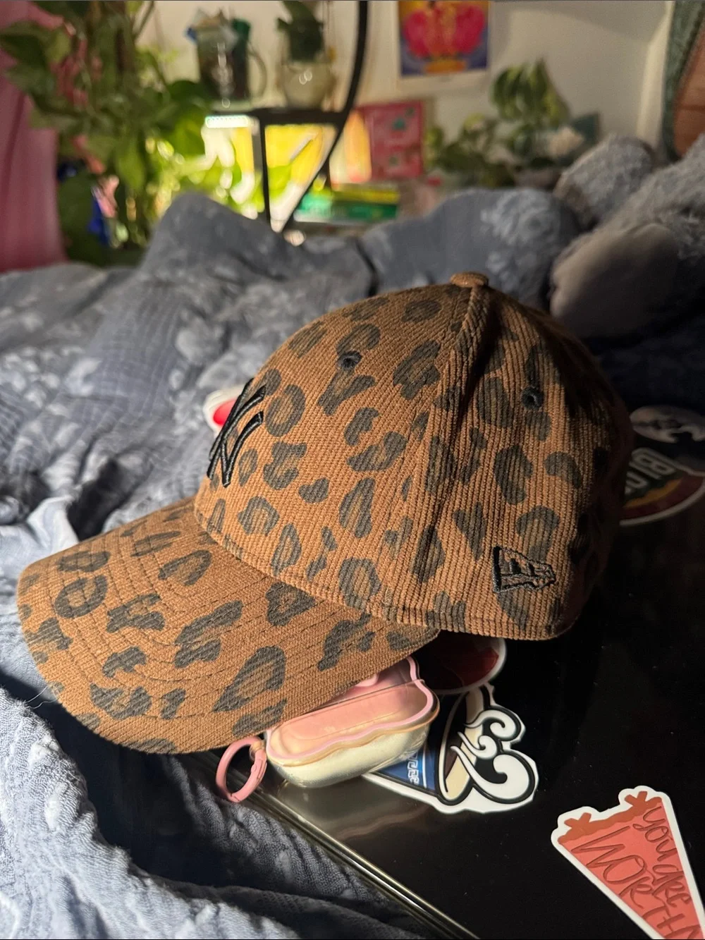 New Era Leopard Print NY Yankees Cap - Brown/Black